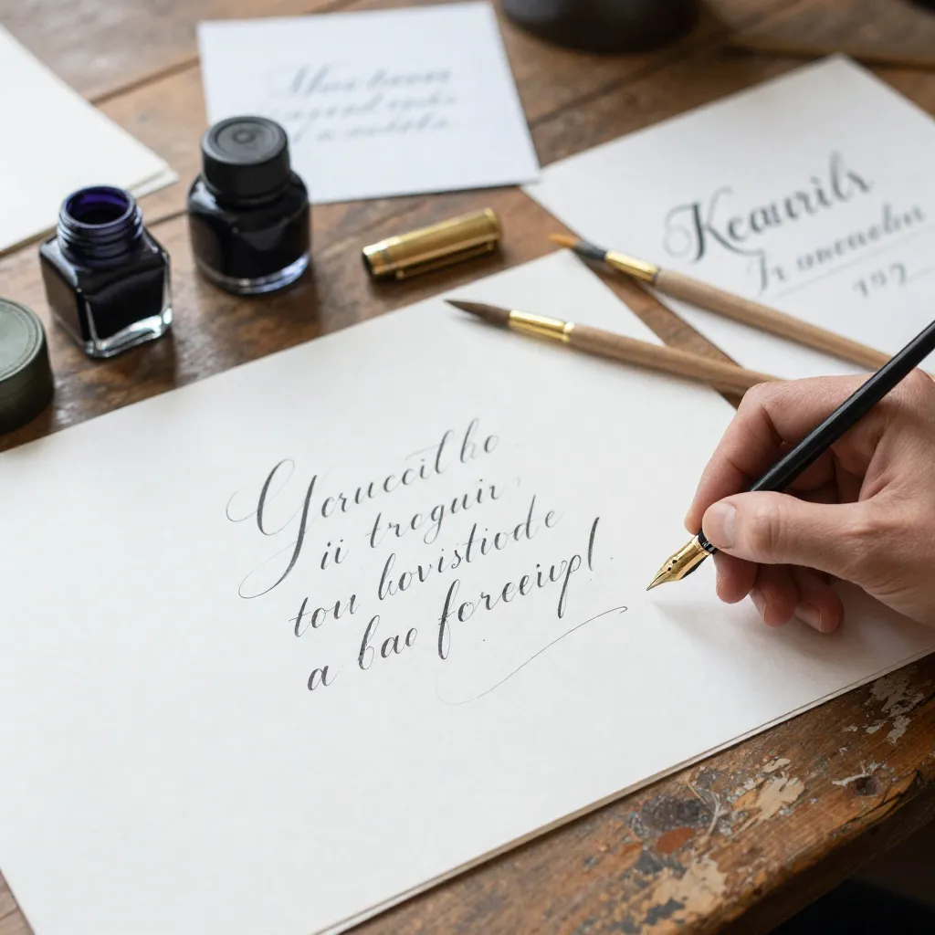 Hand lettering sample