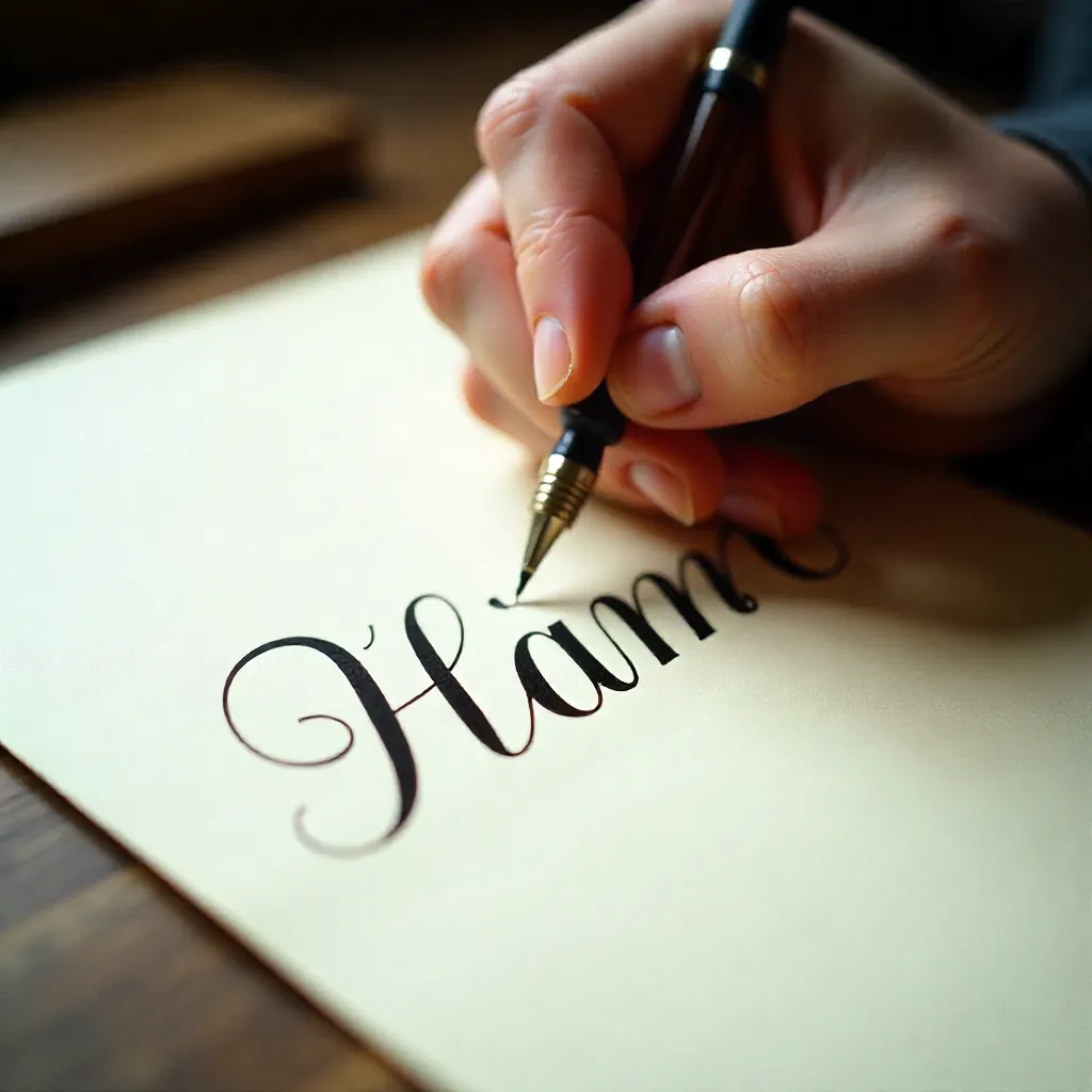 Calligraphy workshop materials