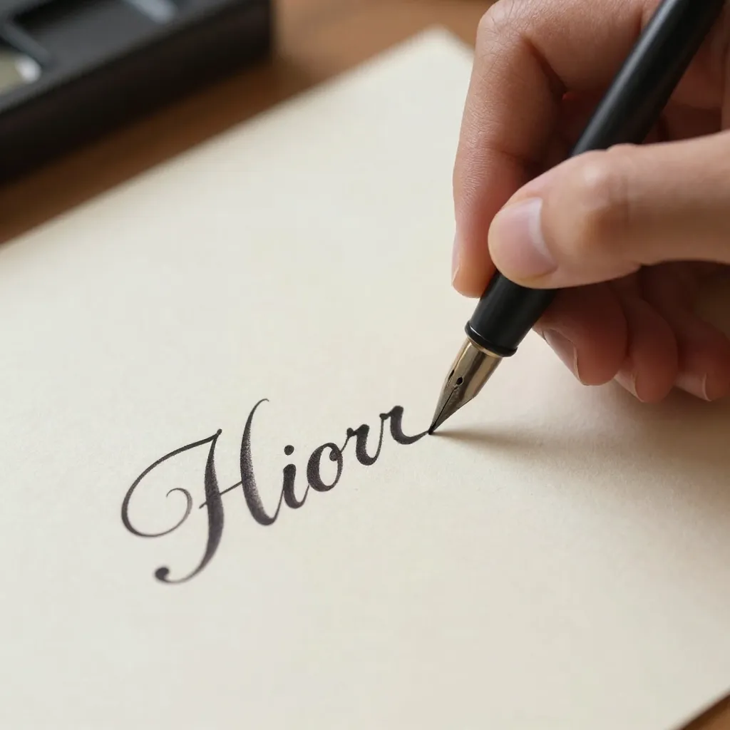 Modern calligraphy piece