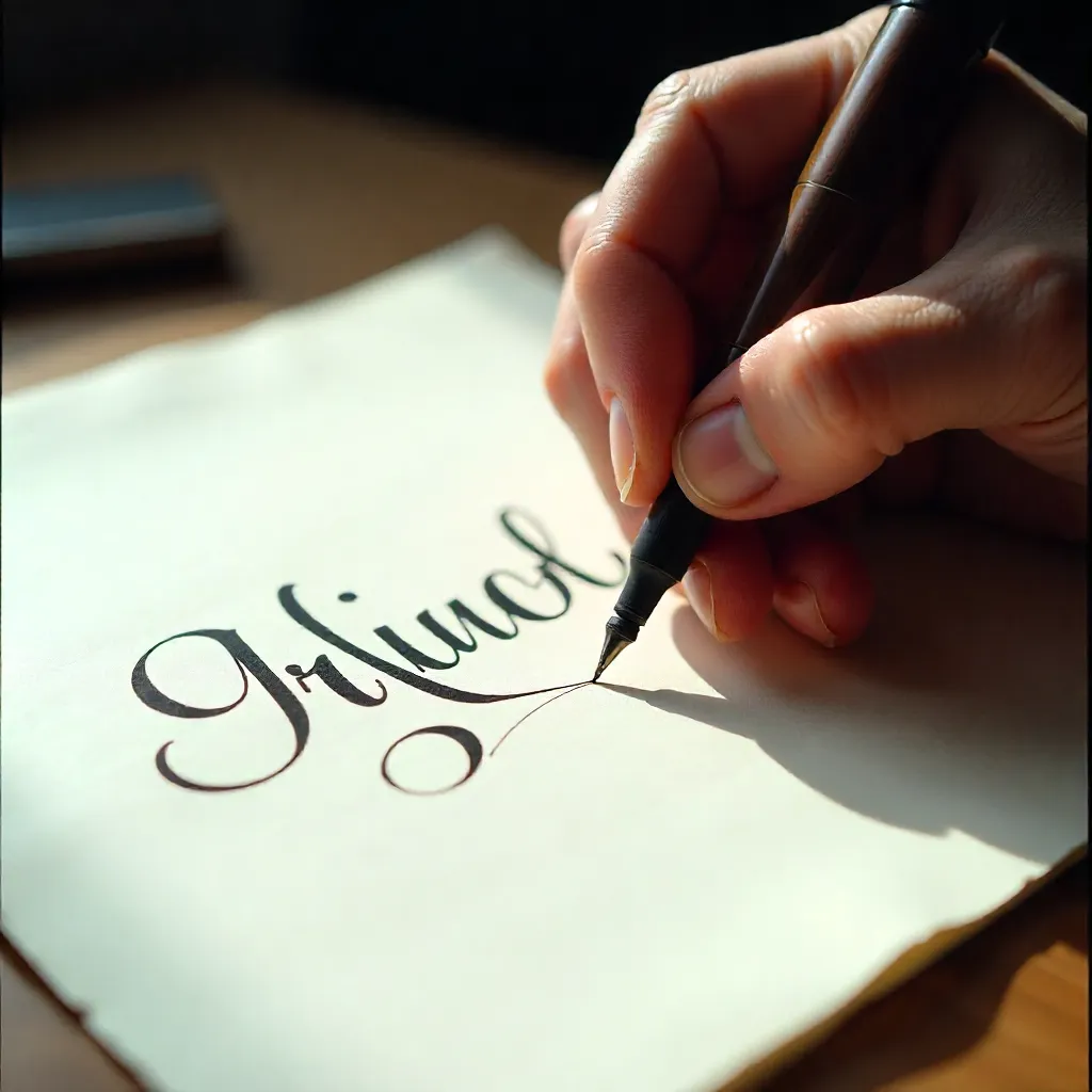 Custom lettering work