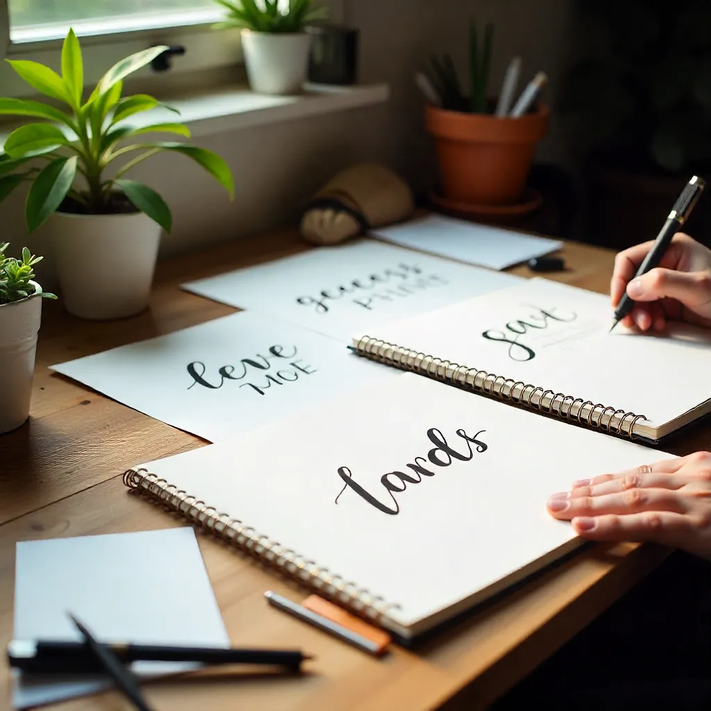 Calligraphy tools preparation