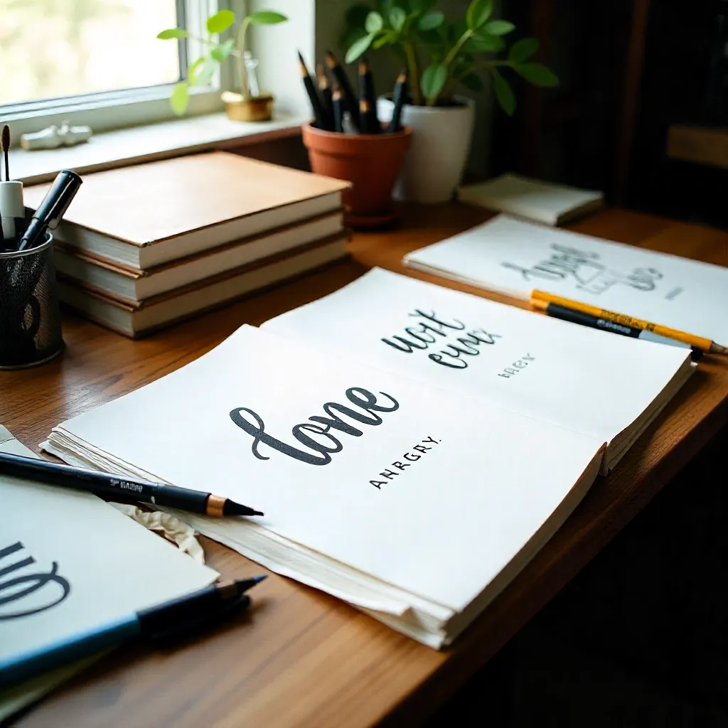 Calligraphy tools and materials